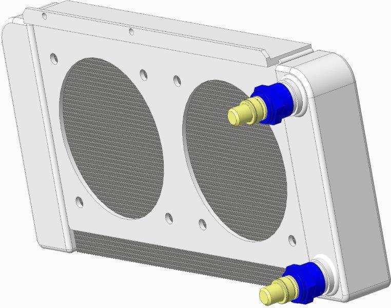 Radiator with Power Steering Filter Hurd Hobbies